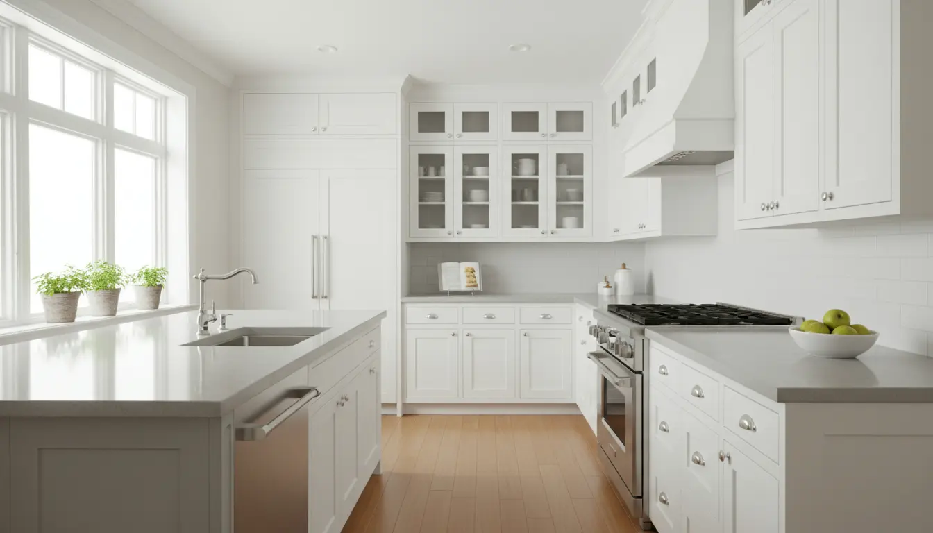 Kitchen cabinets white
