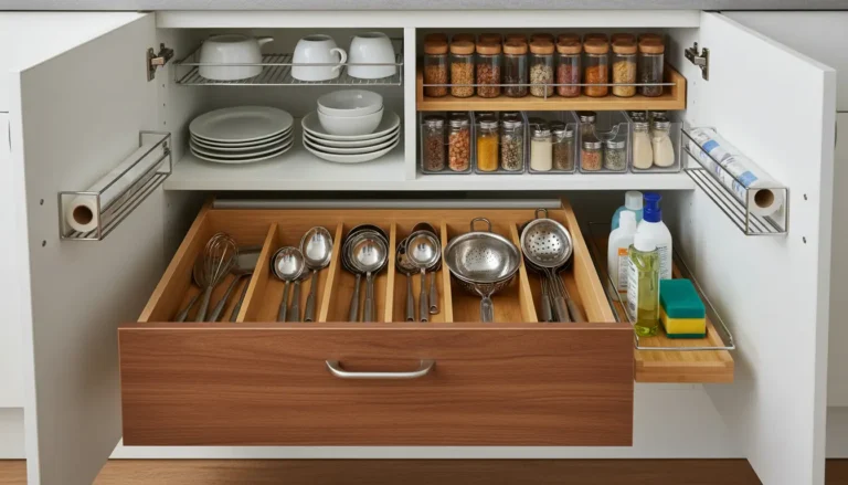 Kitchen cabinets organizers