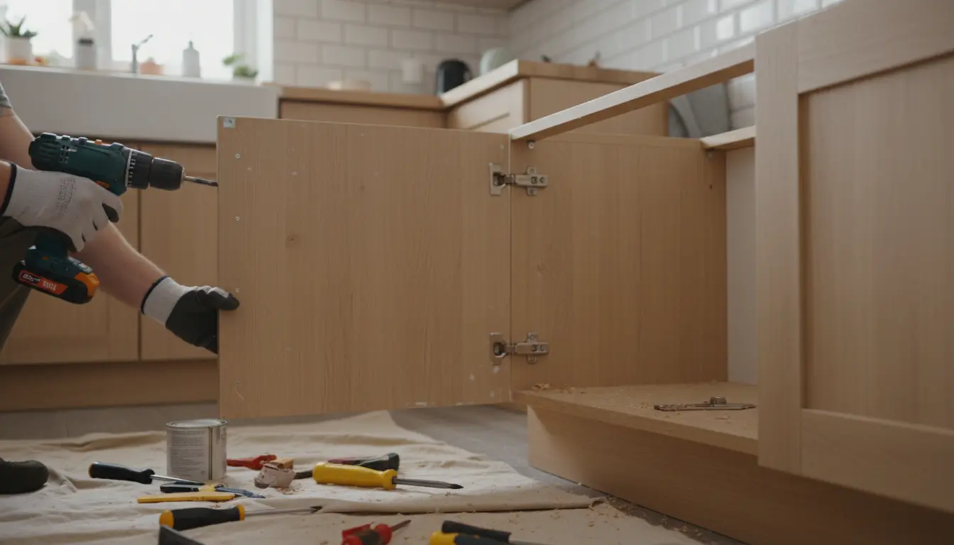 Kitchen cabinets repair