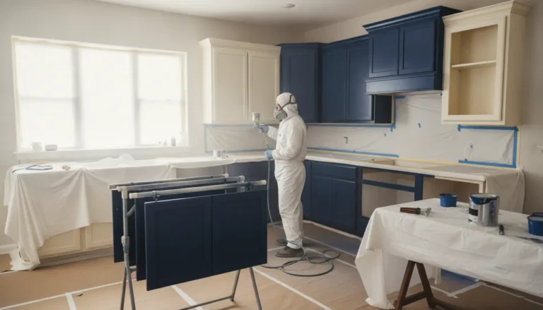 Kitchen cabinets spray paint