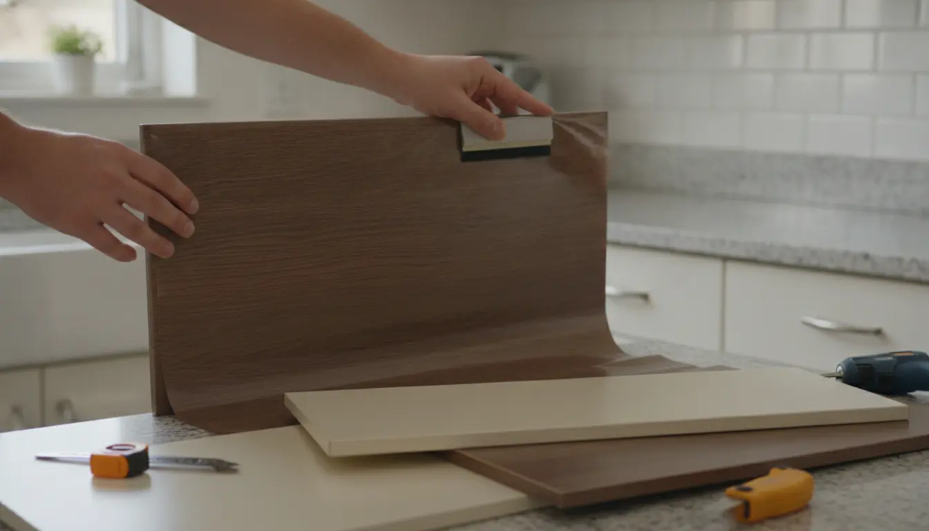 Kitchen cabinets wrapping