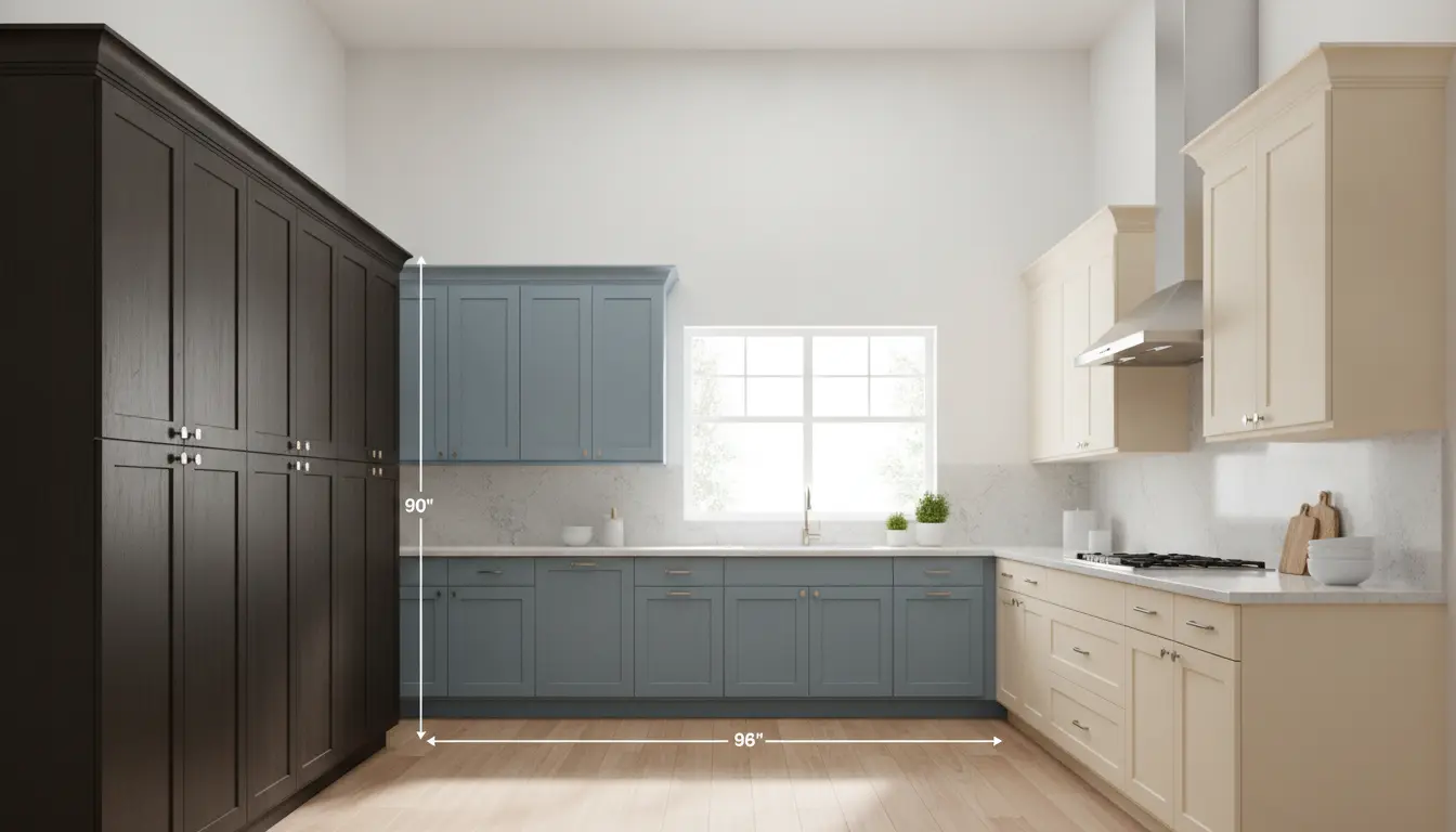 Kitchen cabinets height