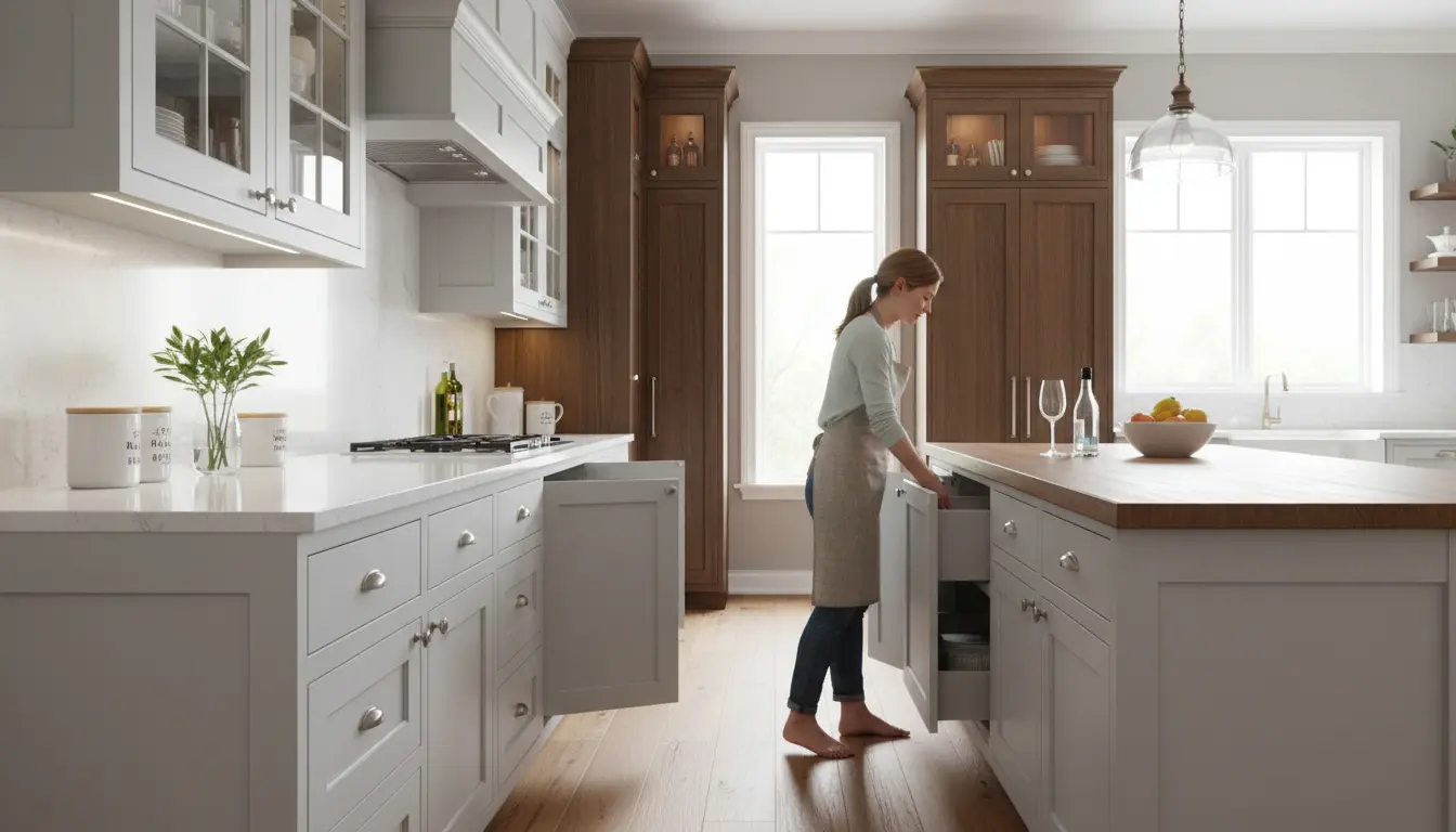 Kitchen cabinets depth