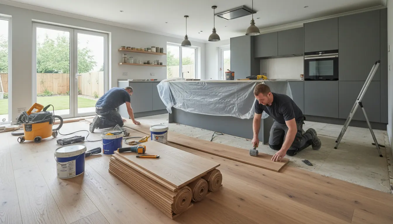 Kitchen floor renovation