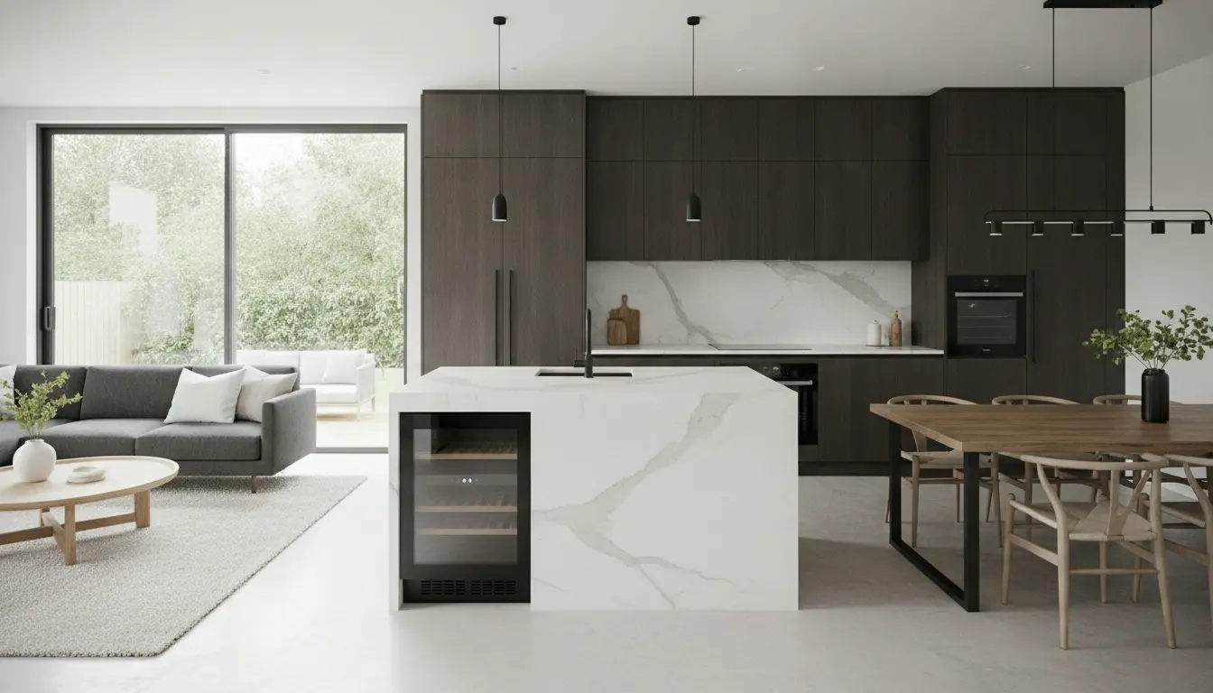 Open concept kitchen renovation