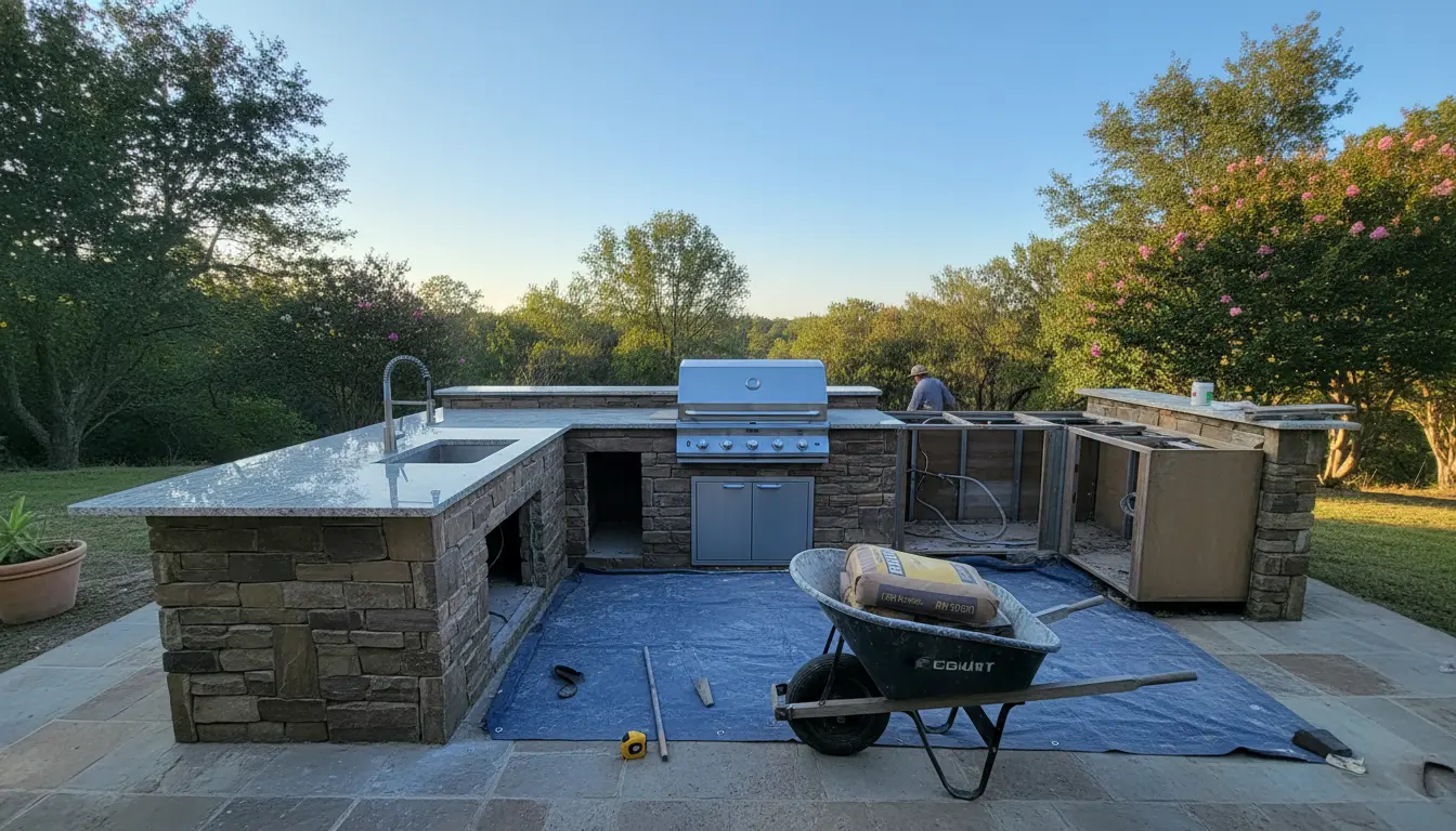 Outdoor kitchen renovation