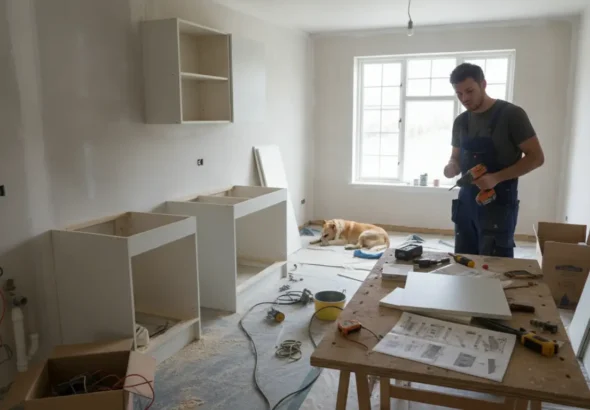 How hard is it to install a kitchen