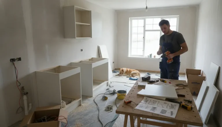 How hard is it to install a kitchen