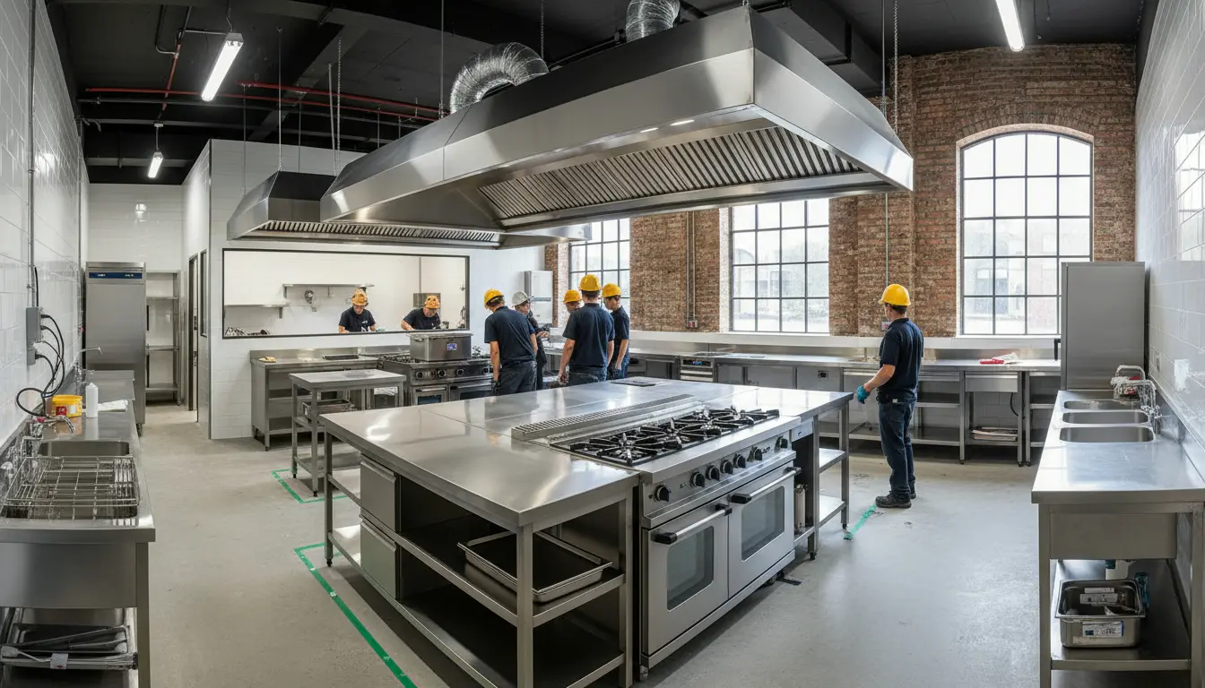 Professional kitchen installation